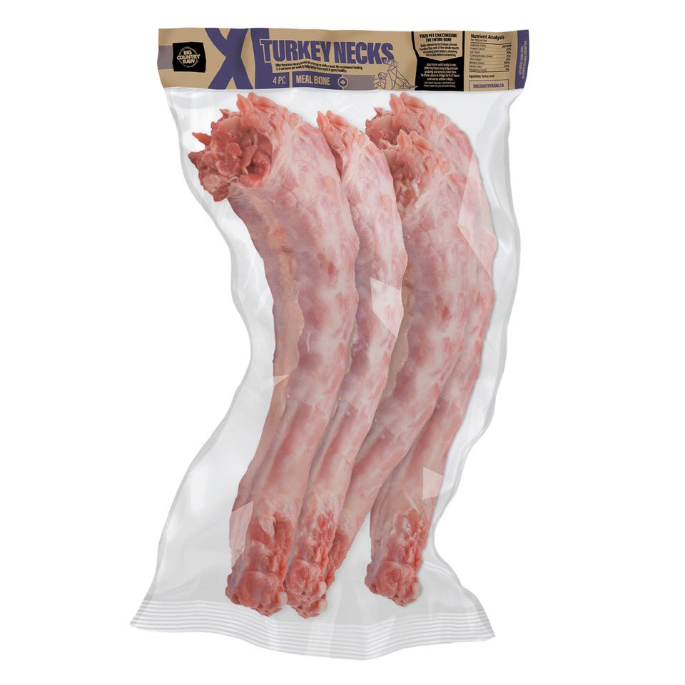 XL Turkey Neck - Frozen Raw Dog Treats - Big Country Raw - PetToba - Big Country Raw