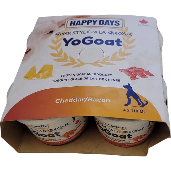 Yo - Goat Bacon Cheddar - Frozen Raw Dog Treats - Happy Days - PetToba - Happy Days