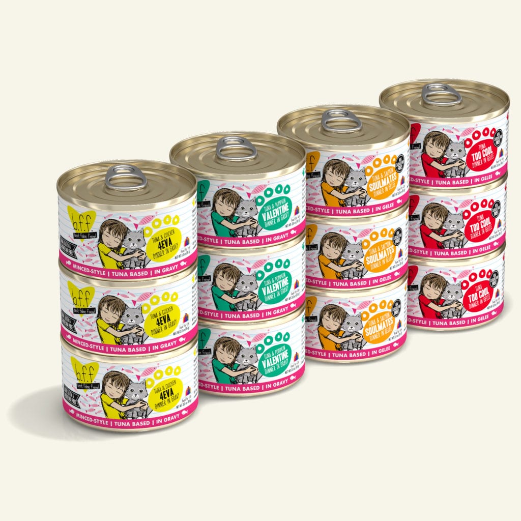 Batch 'O Besties Variety Pack Canned Cat Food (3.0 oz Can/5.5 oz Can) - B.F.F