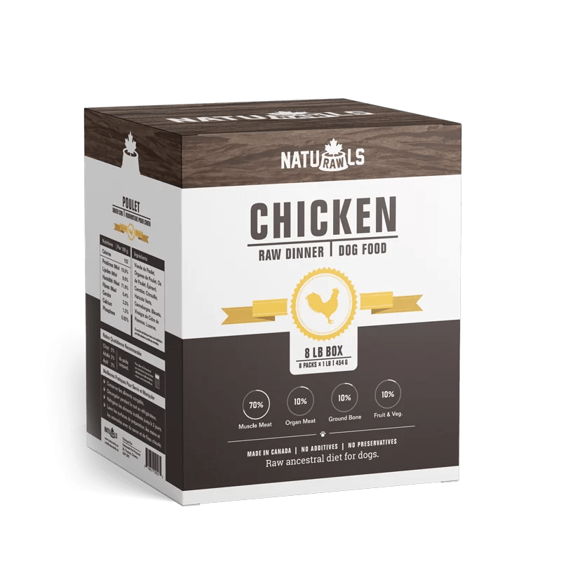 8lb Chicken Raw Dinner - Frozen Dog Raw Food - Naturawls - PetToba-Naturawls