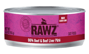 96% Beef & Beef Liver Wet Cat Food 5.5oz - Rawz - PetToba-Rawz