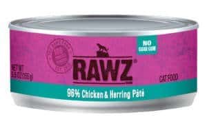 96% Chicken & Herring Pate Wet Cat Food 5.5oz - Rawz - PetToba-Rawz