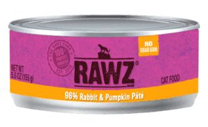 96% Rabbit & Pumpkin Pate Wet Cat Food 5.5oz - Rawz - PetToba-Rawz