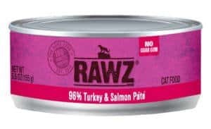 96% Turkey & Salmon Pate Wet Cat Food 5.5oz - Rawz - PetToba-Rawz