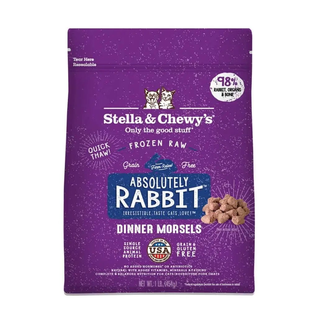 Absolutely Rabbit Dinner Morsels - Frozen Raw Cat Food - Stella & Chewy's - PetToba-Stella & Chewys