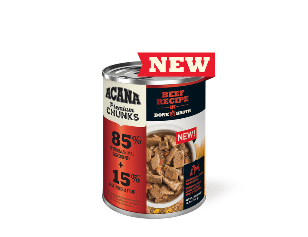 ACANA Premium Chunks Beef Recipe in Bone Broth Wet Dog Food ACAN PetToba