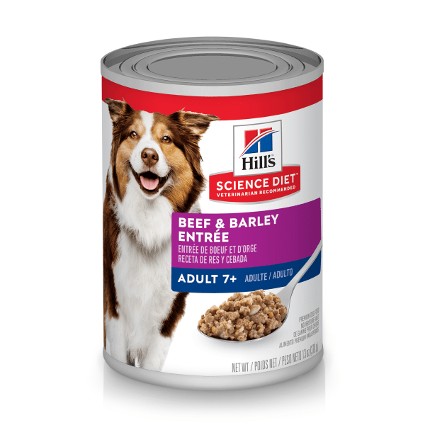 Adult 7+ Beef & Barley Entrée - Wet Dog Food - Hill's Science Diet - PetToba-Hill's Science