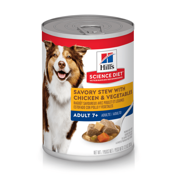 Adult 7+ Savory Stew with Chicken & Vegetables - Wet Dog Food - Hill's Science Diet - PetToba-Hill's Science
