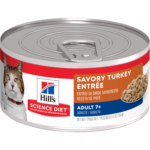 Adult 7+ Savory Turkey Entrée - Wet Cat Food - Hill's Science Diet - PetToba-Hill's Science