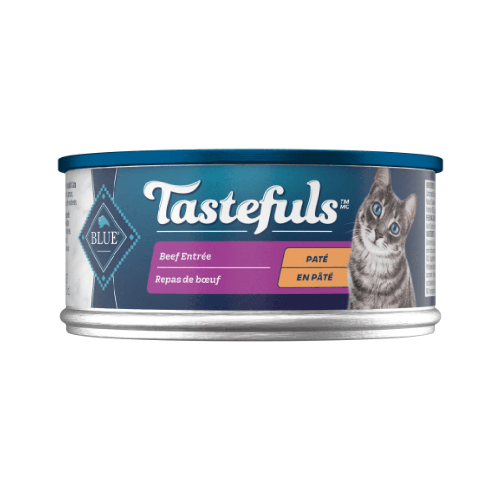 Adult Beef Pate 24/5.5oz for Cats - Wet Cat Food - Blue Tastefuls - PetToba-Blue Buffalo