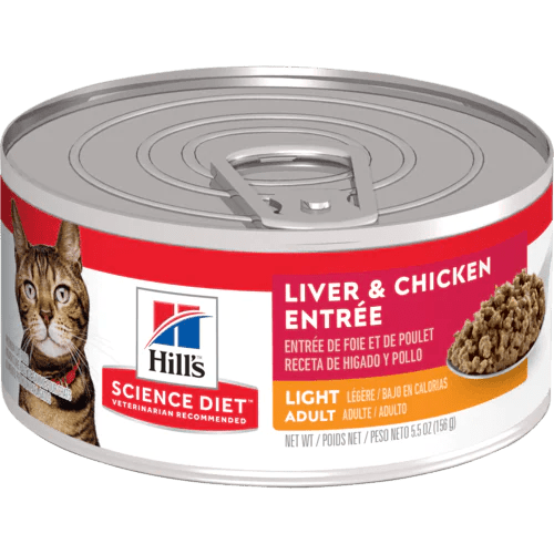 Adult Light Liver & Chicken Entrée - Wet Cat Food - Hill's Science Diet - PetToba-Hill's Science