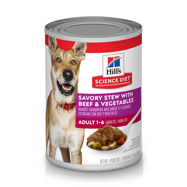 Adult Savory Stew with Beef & Vegetables - Wet Dog Food - Hill's Science Diet