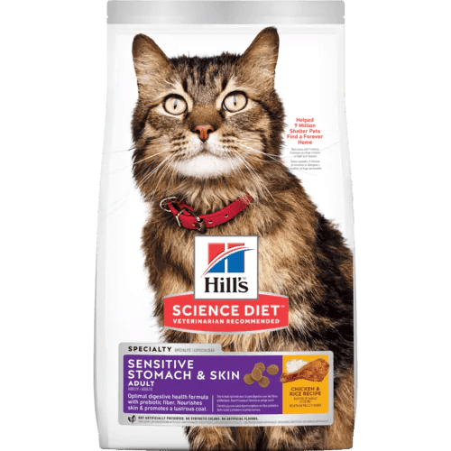 Adult Sensitive Stomach & Skin - Dry Cat Food - Hill's Science Diet - PetToba-Hill's Science
