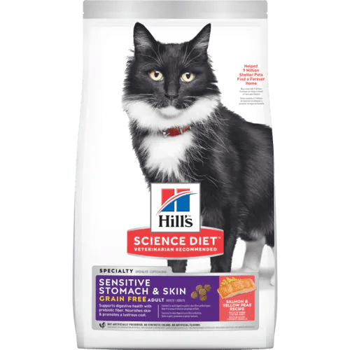 Adult Sensitive Stomach & Skin Grain Free - Dry Cat Food - Hill's Science Diet - PetToba-Hill's Science