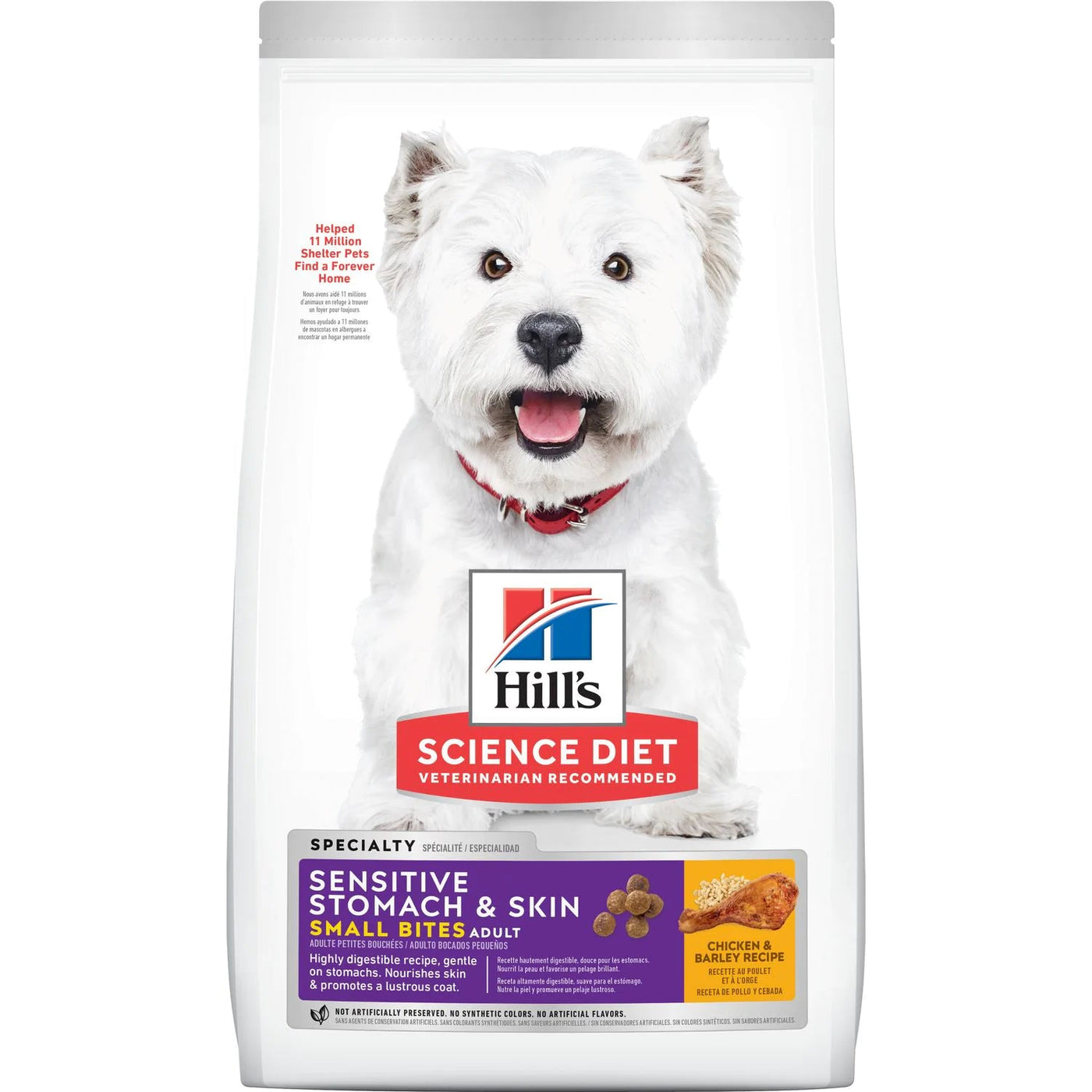 Adult Sensitive Stomach & Skin Small Bites - Dry Dog Food - Hill's Science Diet - PetToba-Hill's Science