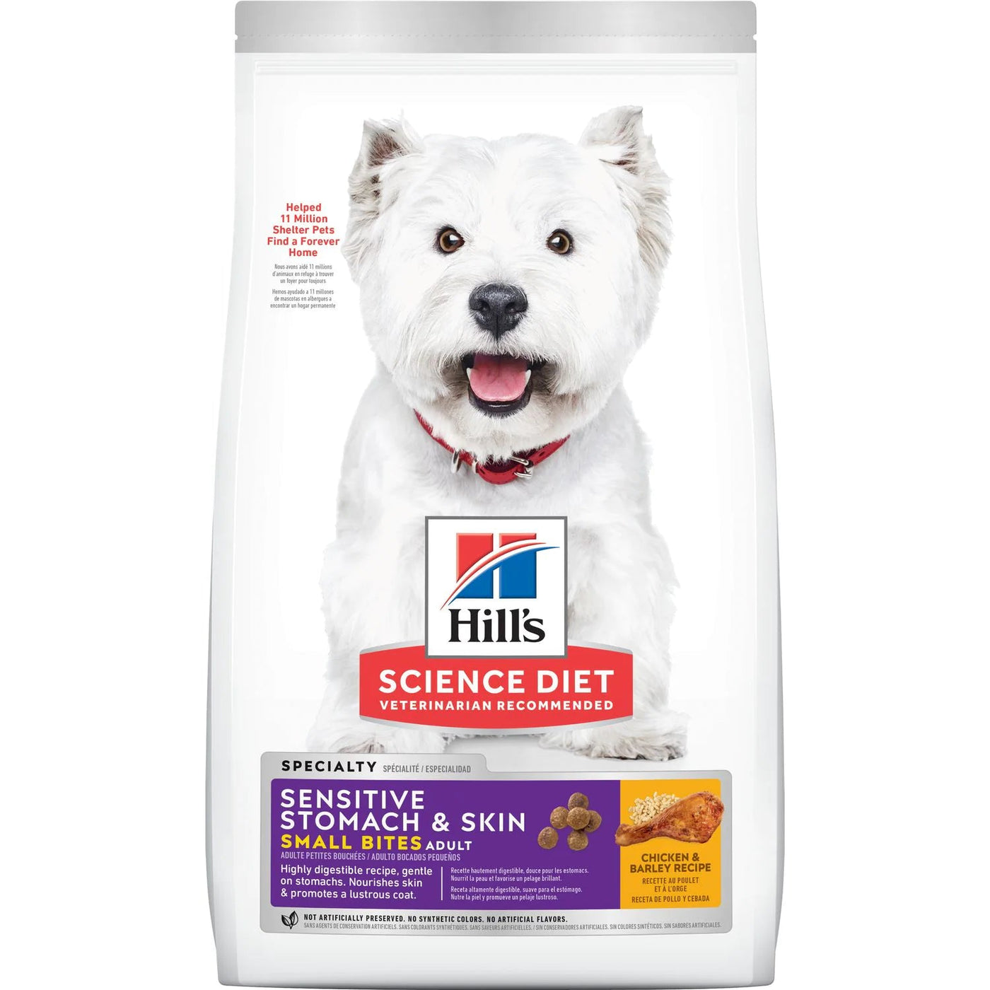 Adult Sensitive Stomach Skin Small Bites Dry Dog Food Hill s Science Diet