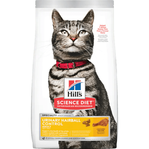 Adult Urinary Hairball Control - Dry Cat Food - Hill's Science Diet - PetToba-Hill's Science