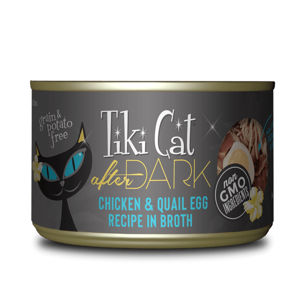 After Dark GF Chicken/Quail Egg (2.8 | 5.5 oz) Wet Cat food - Tiki Cat - PetToba-Tiki Cat