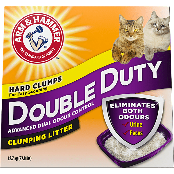 A&H Double Duty Clumping Litter 12.7KG - Cat Litter - ARM & HAMMER™ - PetToba-Arm & Hammer