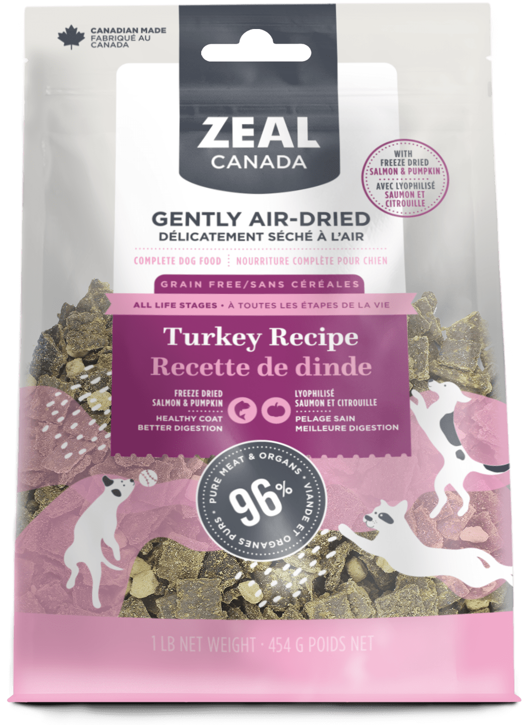 Air-Dried Turkey with Freeze-Dried Salmon & Pumpkin - Air Dried Dog Food - Zeal - PetToba-Zeal