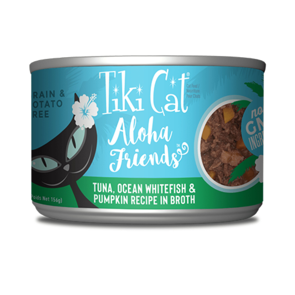 Aloha Friends GF Tuna/ Ocean Whitefish / Pumpkin (3.0 | 5.5 oz) Wet Cat food - Tiki Cat - PetToba-Tiki Cat