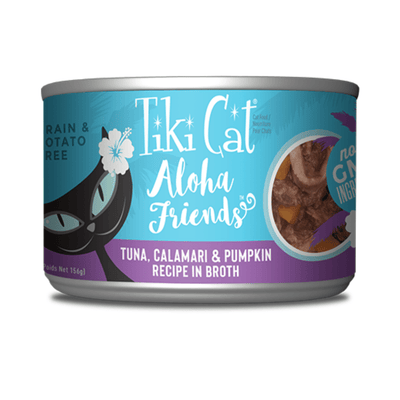 Aloha Friends GF Tuna/Calamari/Pumpkin (3.0 | 5.5 oz) Wet Cat food - Tiki Cat - PetToba-Tiki Cat