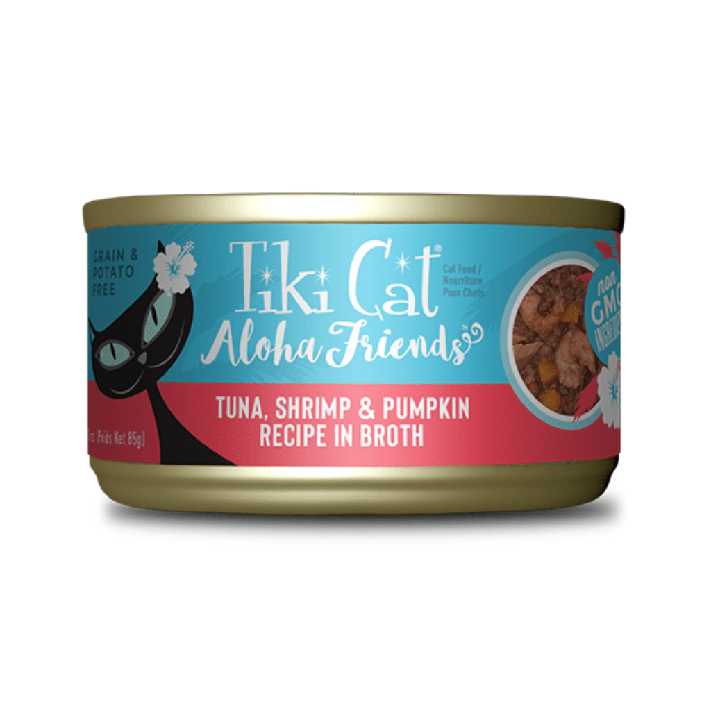 Aloha Friends GF Tuna/Shrimp/Pumpkin (3.0 | 5.5 oz) Wet Cat food - Tiki Cat - PetToba-Tiki Cat