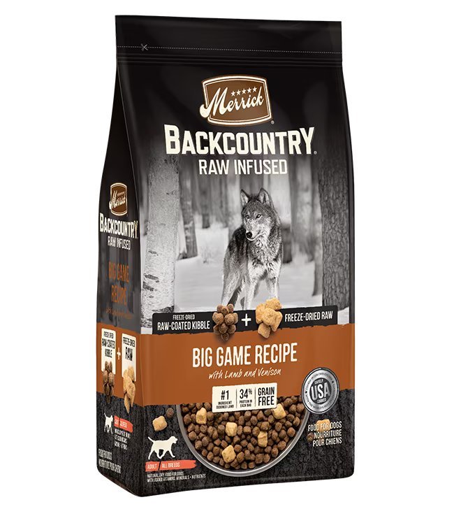 Backcountry - Raw Infused - Big Game Recipe - Dry Dog Food - Merrick - PetToba-Merrick