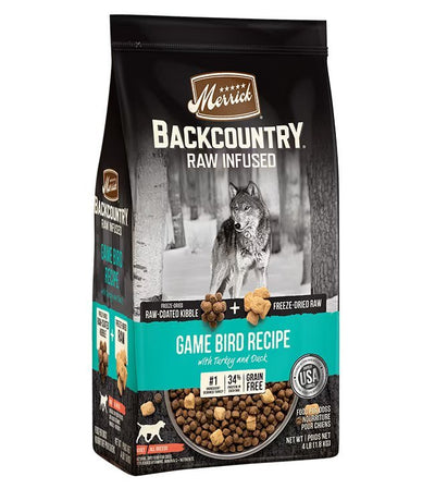 Backcountry - Raw Infused - Game Bird Recipe - Dry Dog Food - Merrick - PetToba-Merrick