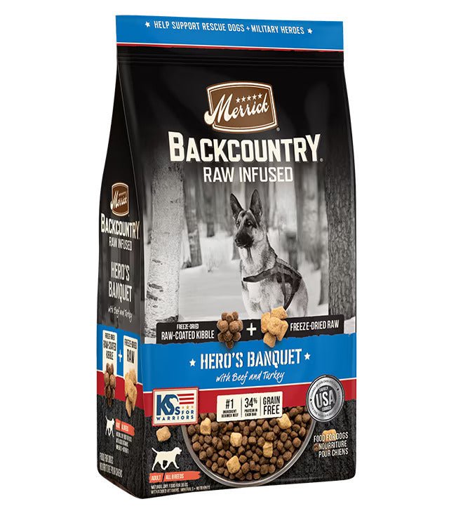 Backcountry - Raw Infused - Hero's Banquet - Dry Dog Food - Merrick - PetToba-Merrick