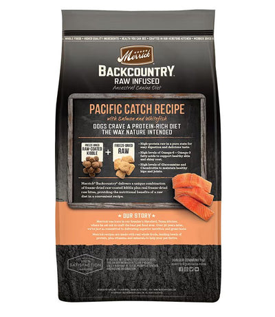 Backcountry - Raw Infused - Pacific Catch Recipe - Dry Dog Food - Merrick - PetToba-Merrick