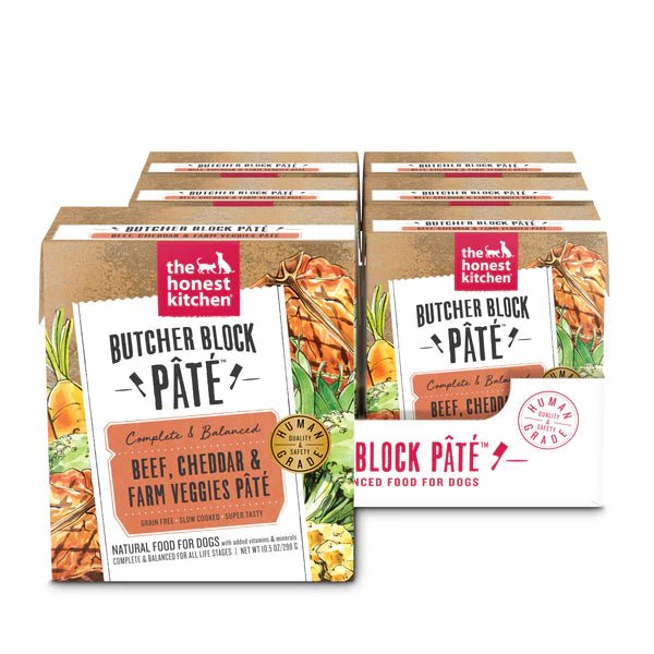 Beef, Cheddar & Farm Veggies Butcher Block Pâté - Wet Dog Food - The Honest Kitchen - PetToba-The Honest Kitchen