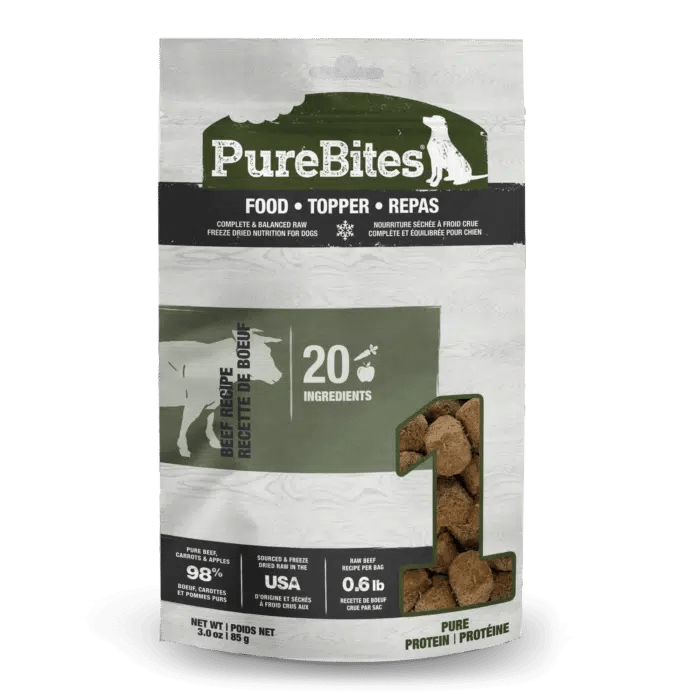 Beef Freeze Dried Dog Food • Topper - PureBites - PetToba-PureBites