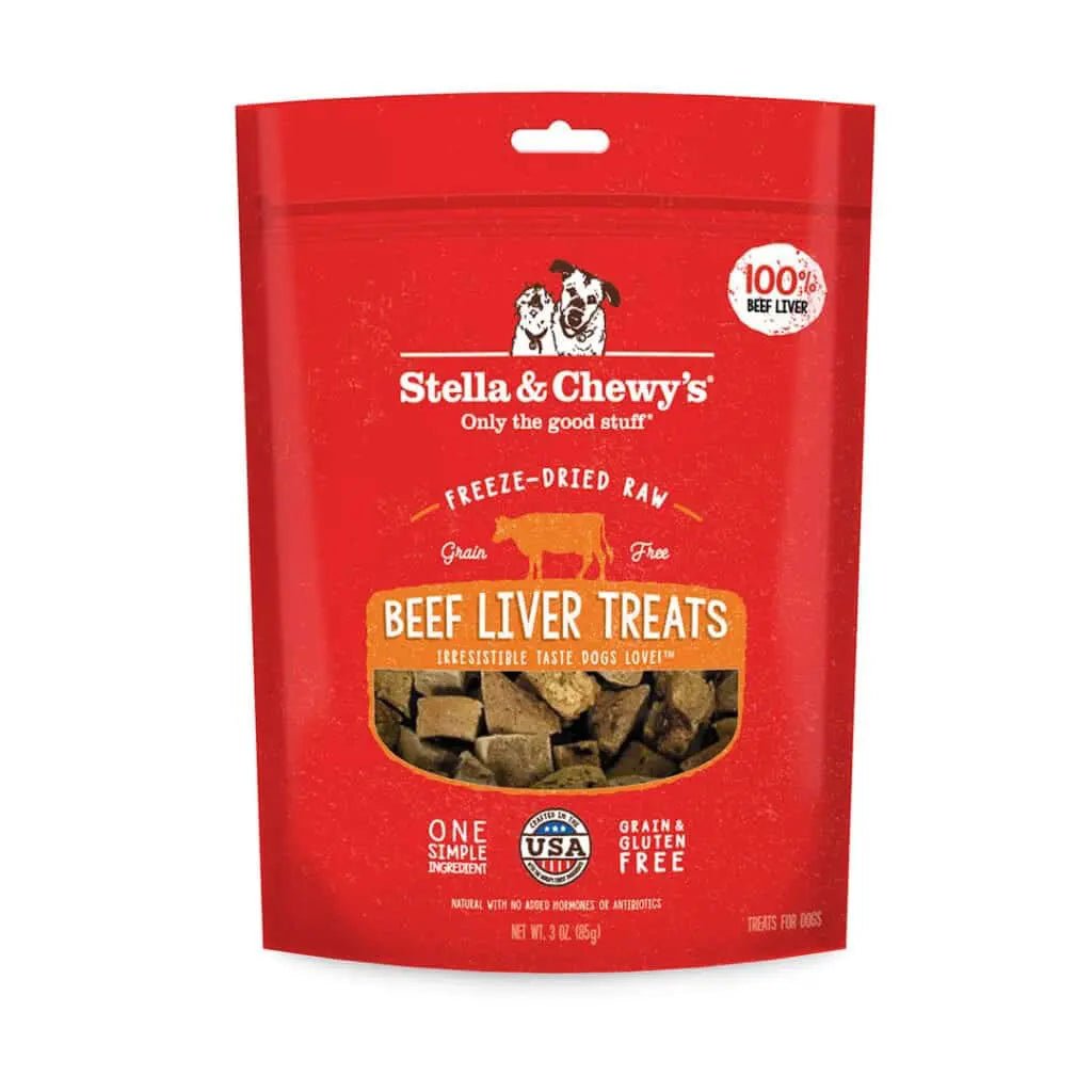 Beef Liver Treats 3 oz - Freeze Dried Raw Dog Treats - Stella & Chewy's - PetToba-Stella & Chewys