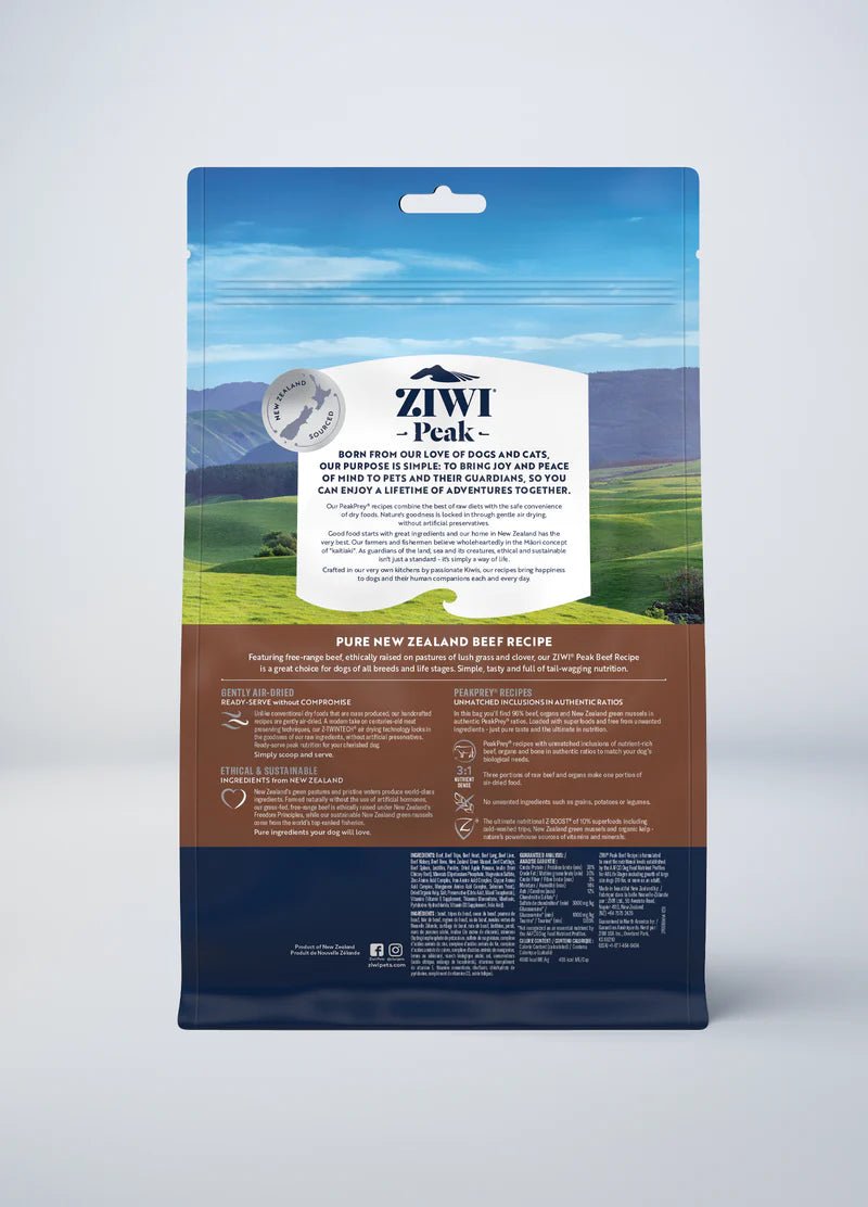 Beef Recipe - Air Dried Dog Food - Ziwi - PetToba-Ziwi