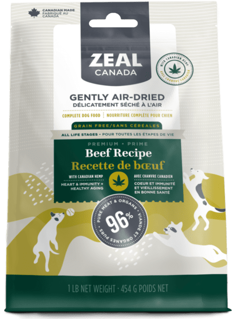 Beef Recipe With Hemp - Air Dried Dog Food - Zeal