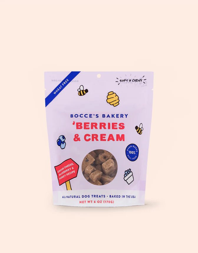 Berries & Cream Soft & Chewy Treats - Dog Treats - Bocce's - PetToba-Bocce's Bakery