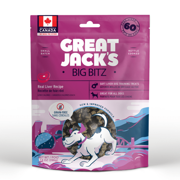 Big BItz Real Liver Recipe Dog Treats 396 gm - Great Jacks - PetToba-Great Jacks