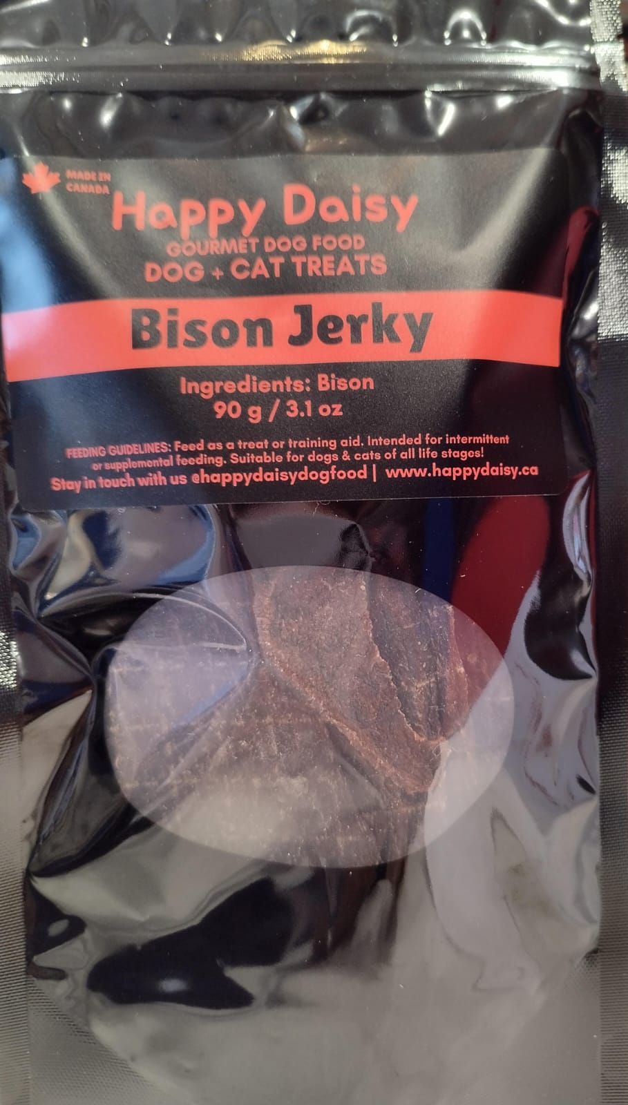 Bison Jerky - Dog Treat - Happy Daisy - PetToba-PetToba