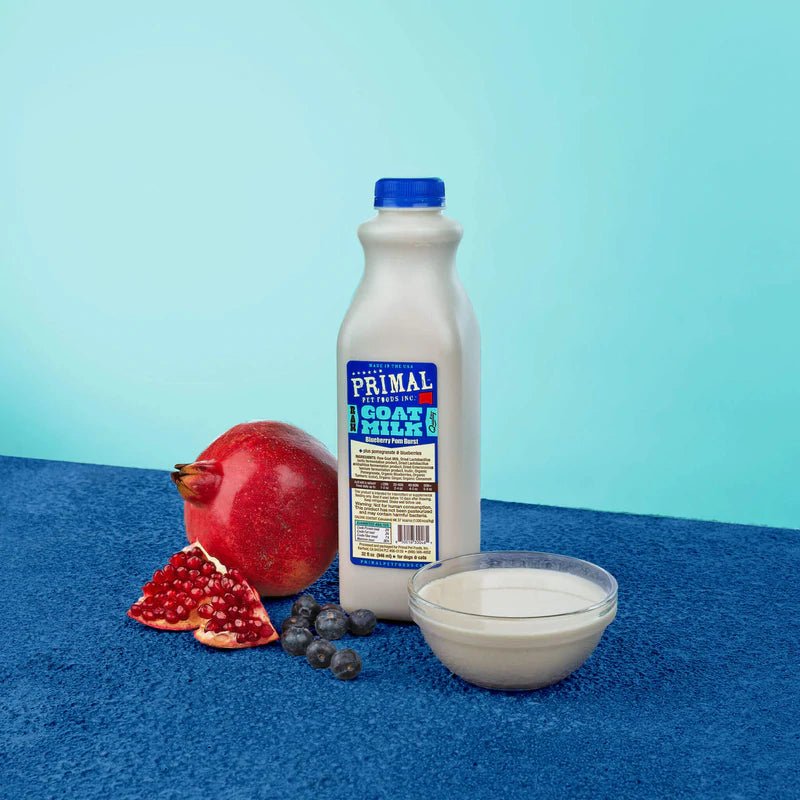 Blueberry Pom Burst Goat Milk+ Frozen - Frozen Dog Food Topper - Primal Pet Foods - PetToba-Primal Pet Foods