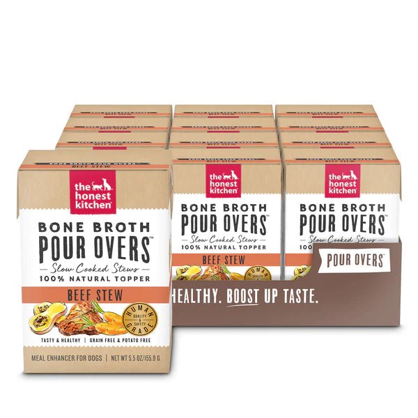Bone Broth PourOvers: Beef - Dog Food Topper - The Honest Kitchen - PetToba-The Honest Kitchen