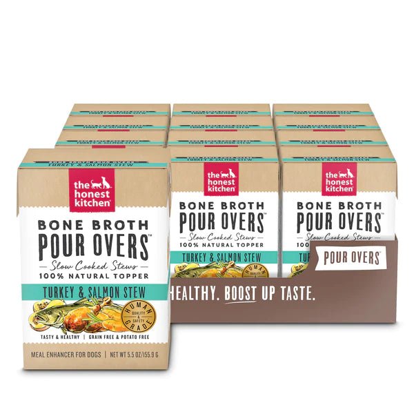 Bone Broth PourOvers: Turkey & Salmon - Dog Food Topper - The Honest Kitchen