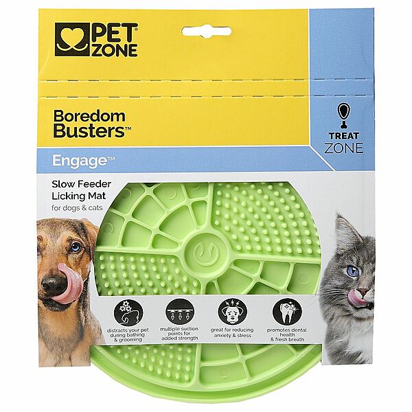 Boredom Busters Engage Lick Mat Green - PetZone - PetToba-PetZone