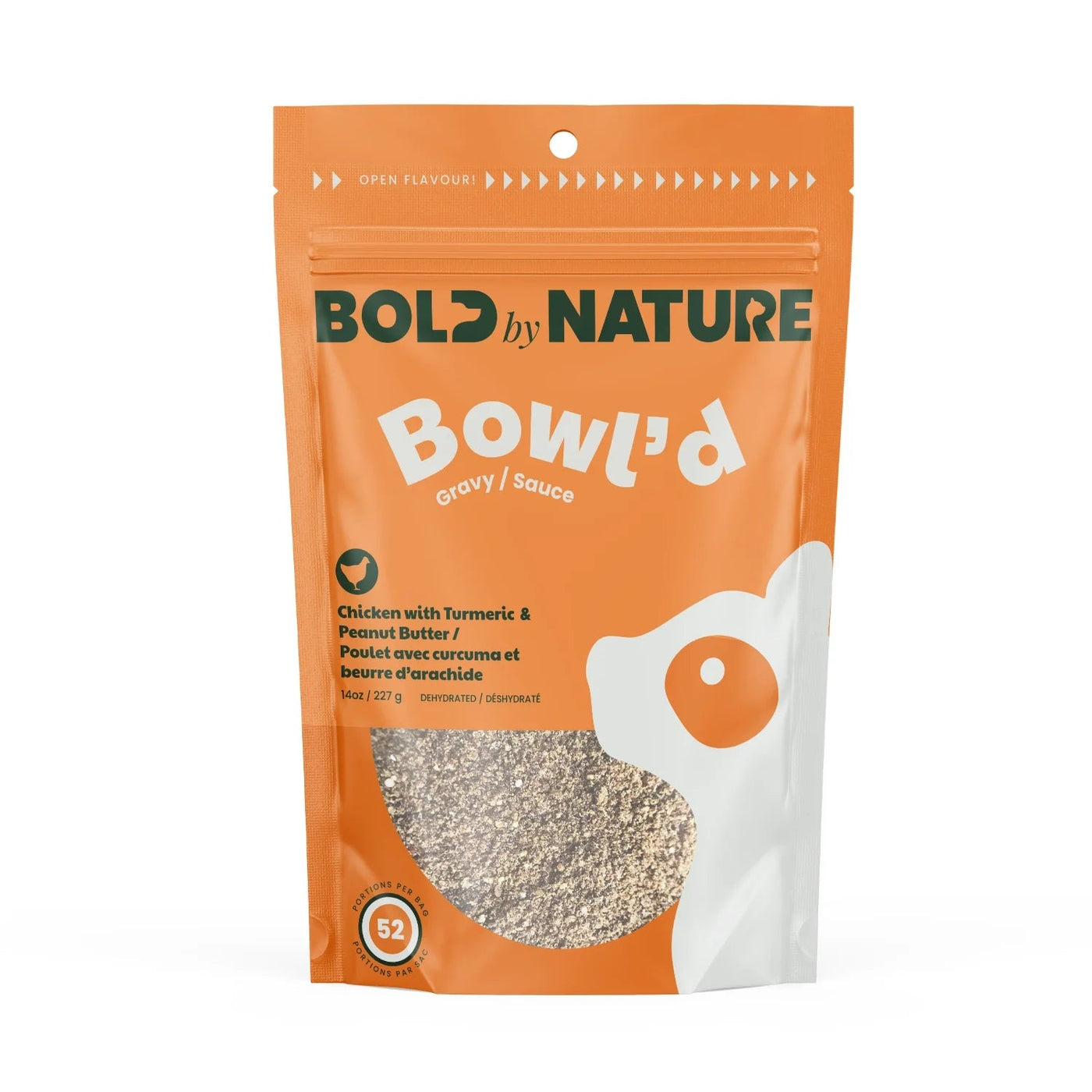 Bowl’d Dehydrated Gravy – Chicken with Turmeric & Peanut Butter - Dog Topper - Bold By Nature - PetToba-Bold By Nature