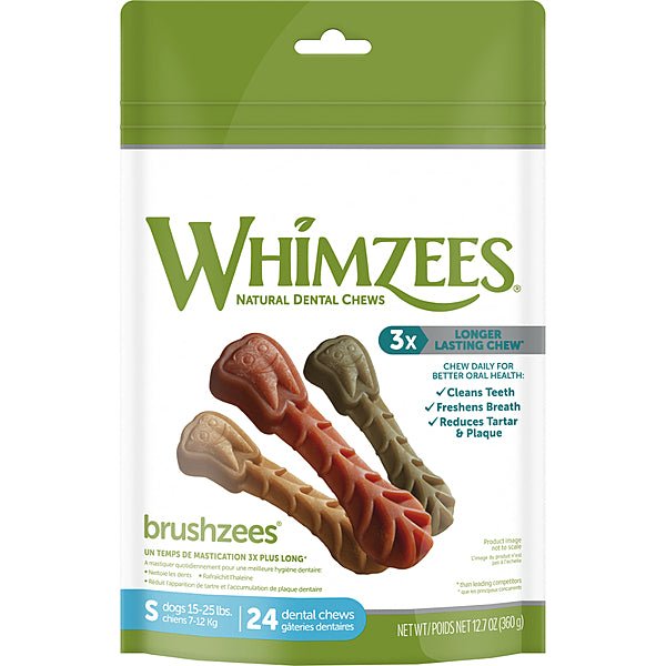 Brushzees Daily Small All Natural Daily Dental Treat for Dogs - Whimzees® - PetToba-Whimzees