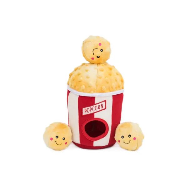 Burrow Squeaker Toy Popcorn Bucket - ZippyPaws - PetToba-ZippyPaws