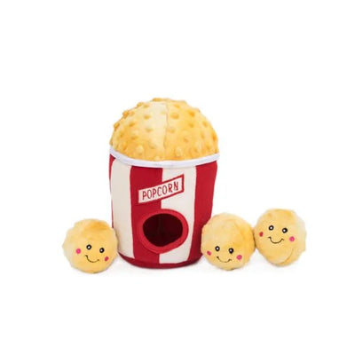 Burrow Squeaker Toy Popcorn Bucket - ZippyPaws - PetToba-ZippyPaws