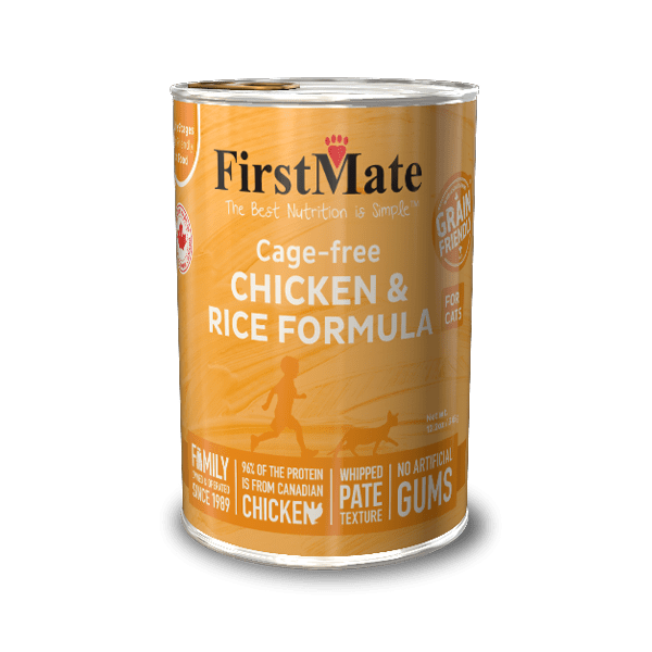 Cage-free Chicken & Rice Formula for Cats 12.2oz 12 Cans - Firstmate - Wet Cat Food - PetToba-FirstMate