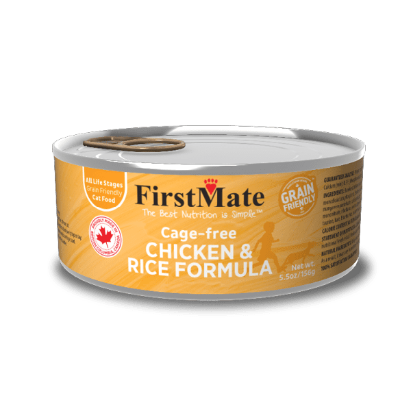 Cage-free Chicken & Rice Formula for Cats 5.5oz 24 cans - Firstmate - Wet Cat Food - PetToba-FirstMate