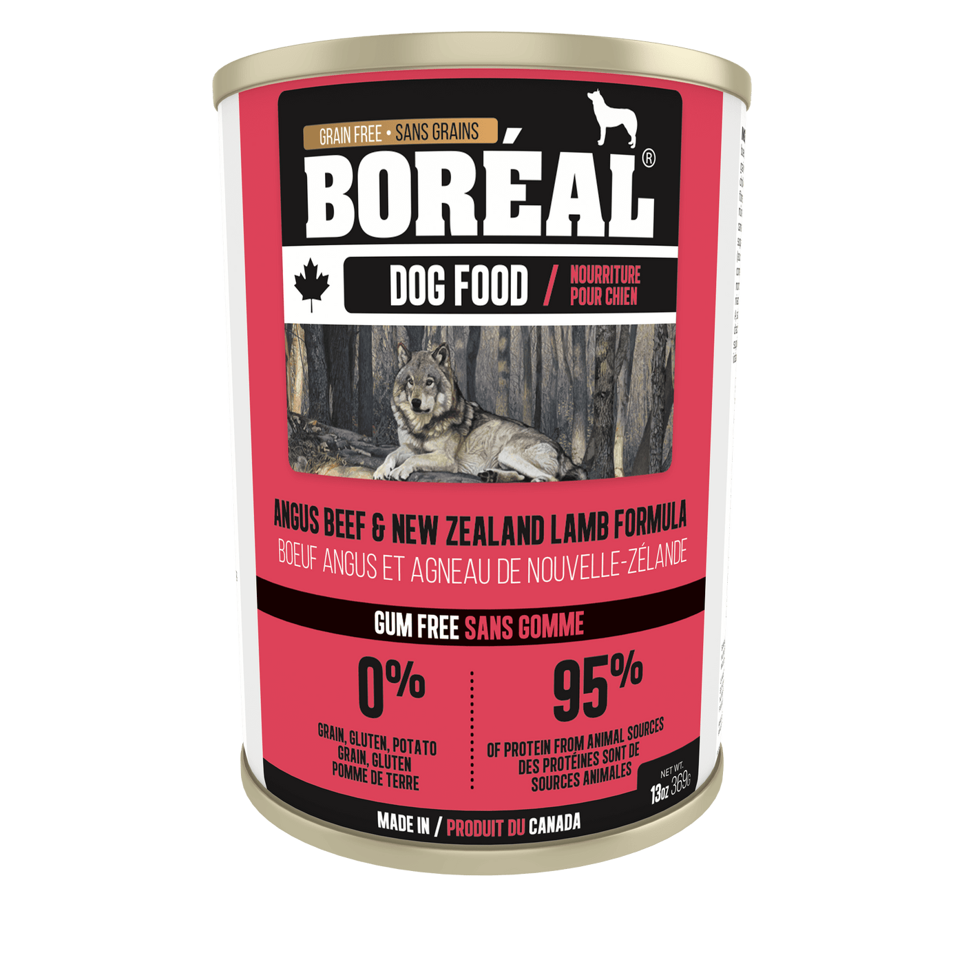 Canadian Angus Beef And Nz Lamb 369g - Wet Dog Food - BORÉAL - PetToba-Boreal